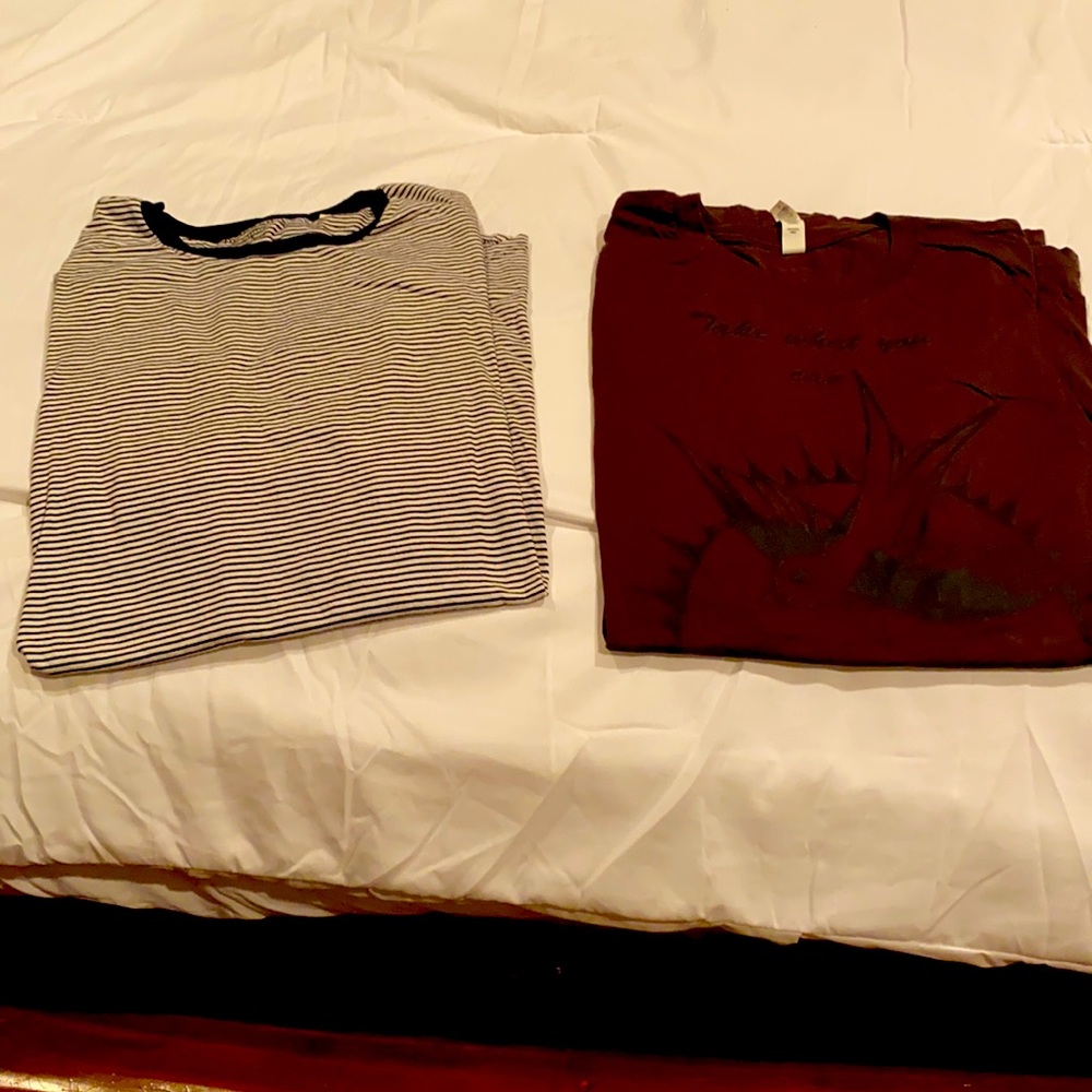 Two tee shirts